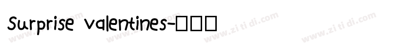 Surprise Valentines字体转换